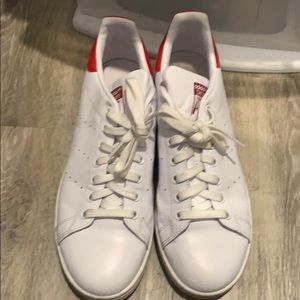 Red Stan Smiths Size 9 Men